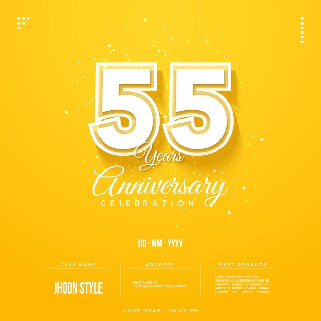 bright 55th anniversary celebration.