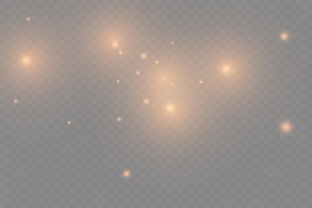 Bright beautiful star.Vector illustration of a light effect on a transparent background.