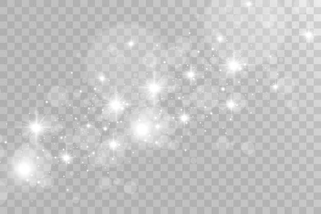 Bright beautiful starVector illustration of a light effect on a transparent background