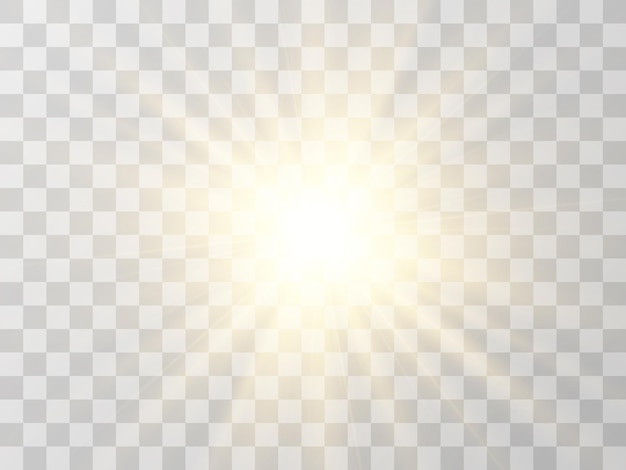 Bright beautiful starVector illustration of a light effect on a transparent background