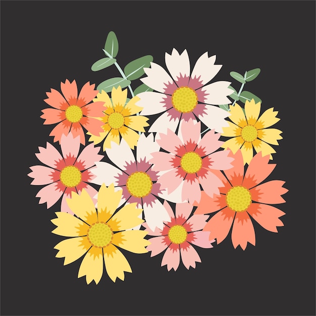 Vector bright beautifull flower