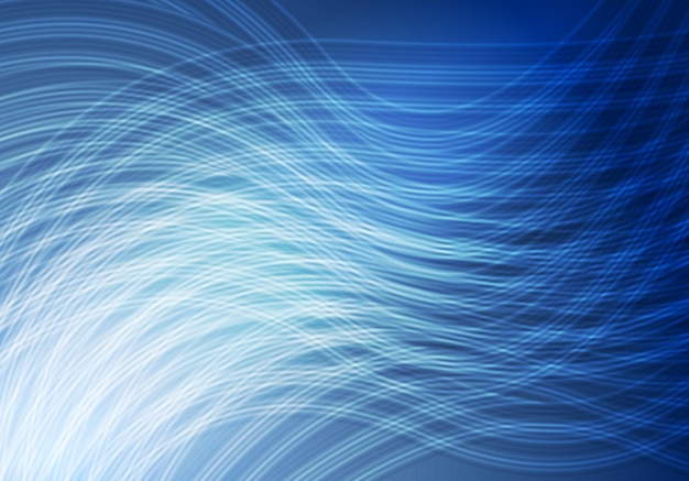 Bright blue curved lines background