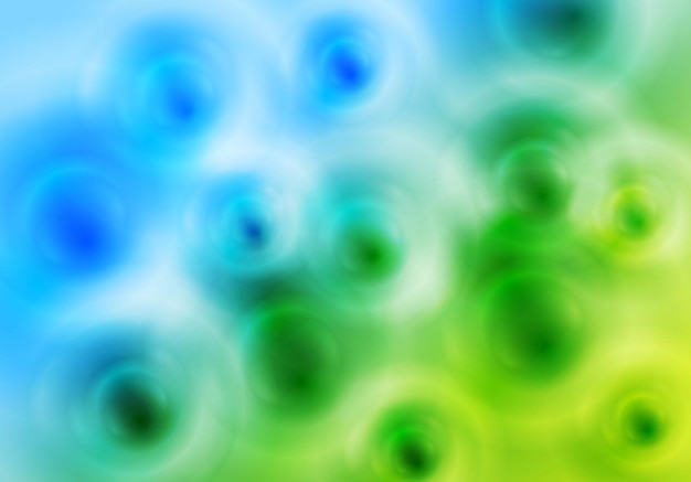 Vector bright blue and green blurred circles vector design