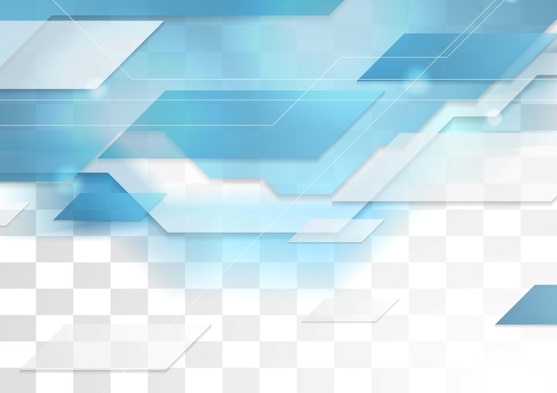 Bright blue tech corporate geometric background