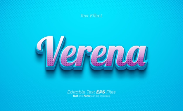 Bright blue text effect with 3d texture