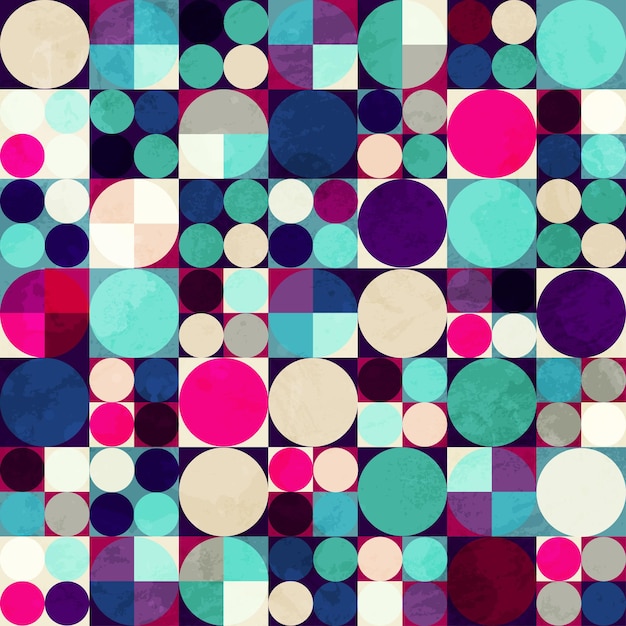 Bright circle seamless pattern