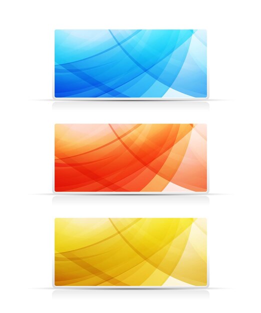 Bright color banners collection