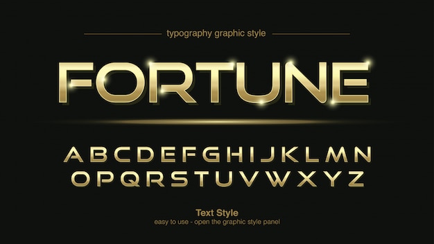 Bright Golden Modern Display Typography