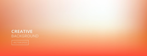 Bright gradient abstract white orange banner background