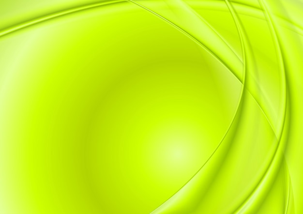 Bright green wavy background Vector design illustration