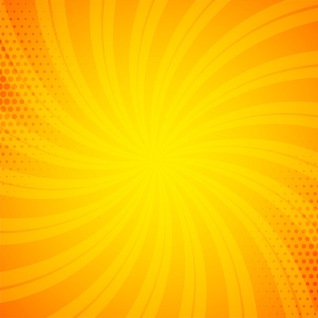 bright orange comic book background