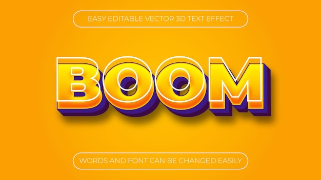 A bright orange and yellow boom text effect