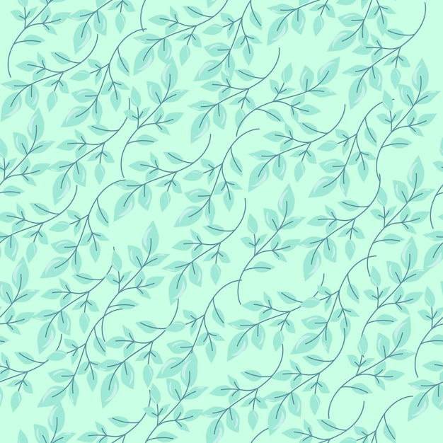 bright pattern of simple flowers seamless pattern of plants in pastel colors vector illustration