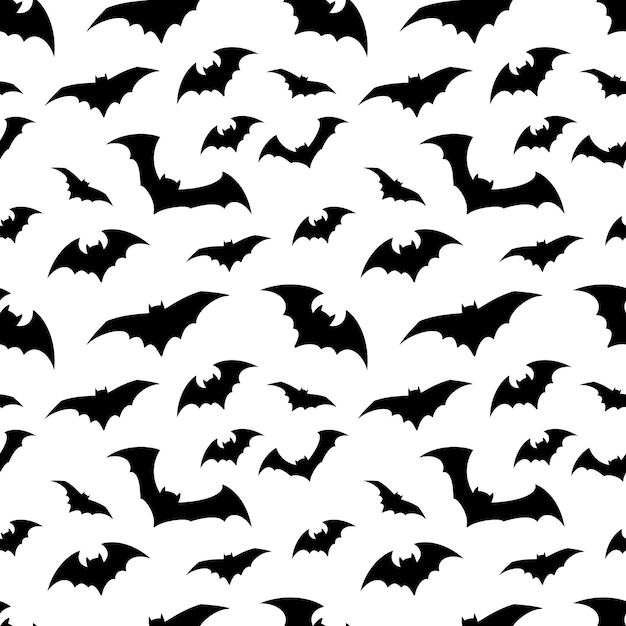 Bright pattern with black bats