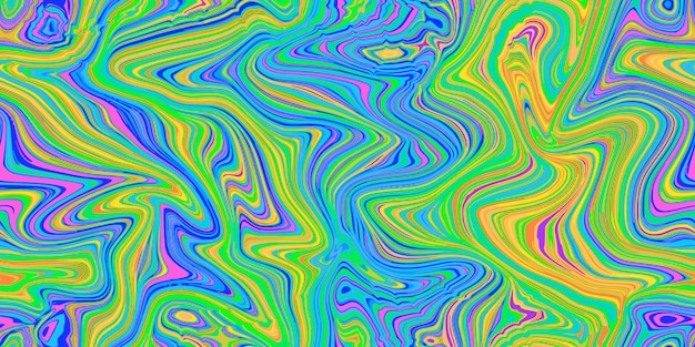 Bright psychedelic seamless marble pattern with hallucination twists