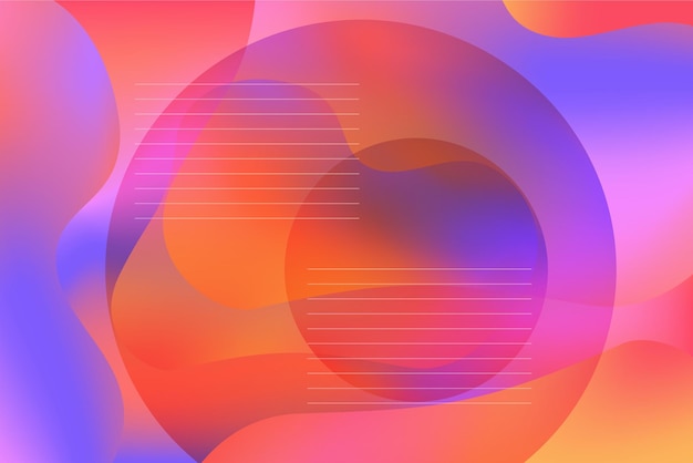 Bright purple and orange vibrant background with abstract geometric shapes