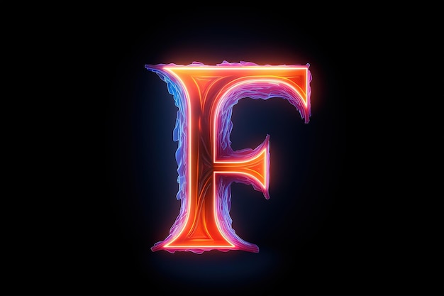 a bright red and blue sign that says f