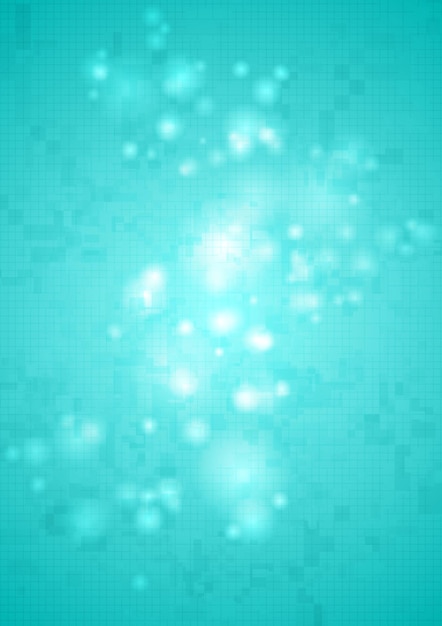 Bright shiny cyan abstract tech background. Vector design