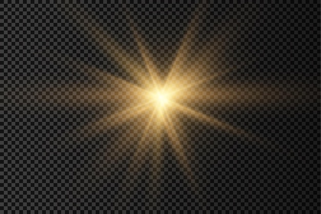 Bright Star on transparent background