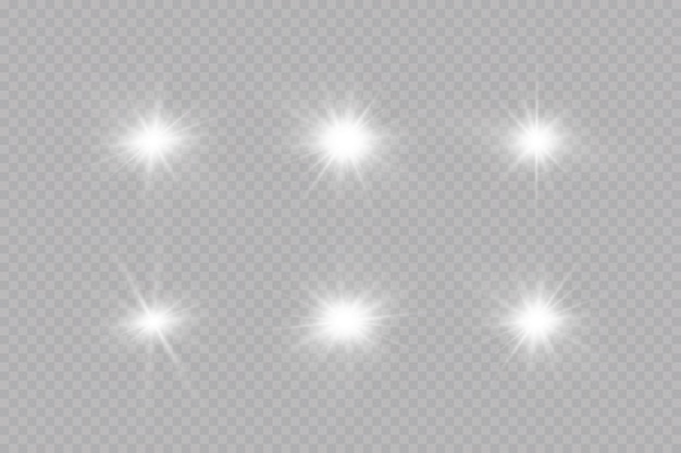 Bright stars light effect Bright particlesVector