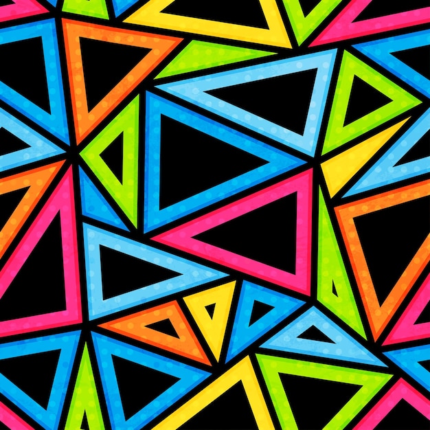 Bright triangle seamless pattern