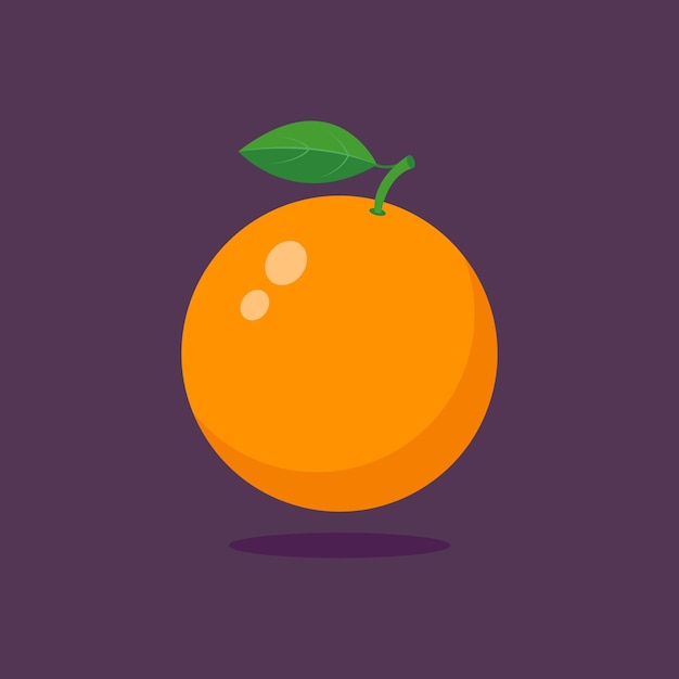 Bright vector set of juicy orange