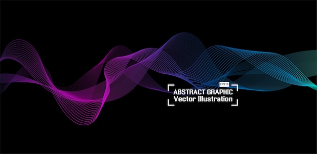 Bright wave vector background for business presentation