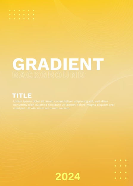 Bright Yellow Gradient Design for Creative Projects