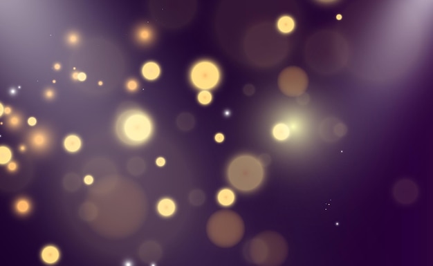 Brilliant gold dust vector shine Glittering shiny ornaments for background Vector illustration