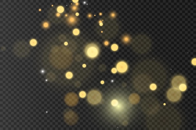 Brilliant gold dust vector shine. Glittering shiny ornaments for background. Vector illustration.