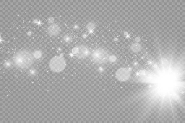 Brilliant gold dust vector shine. Glittering shiny ornaments for background. Vector illustration.