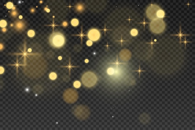 Brilliant gold dust vector shine. Glittering shiny ornaments for background. Vector illustration.