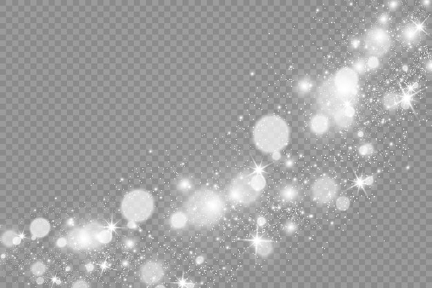 Brilliant gold dust vector shine Glittering shiny ornaments for background Vector illustration