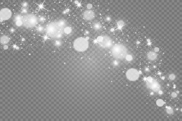 Brilliant gold dust vector shine Glittering shiny ornaments for background Vector illustration