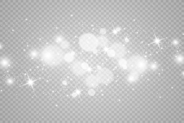 Brilliant gold dust vector shine Glittering shiny ornaments for background Vector illustration