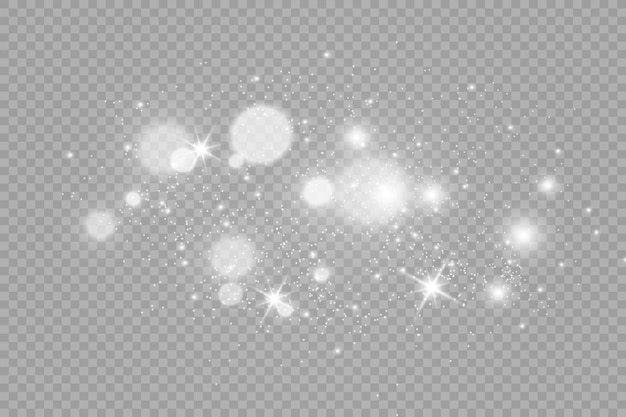 Brilliant gold dust vector shine Glittering shiny ornaments for background Vector illustration