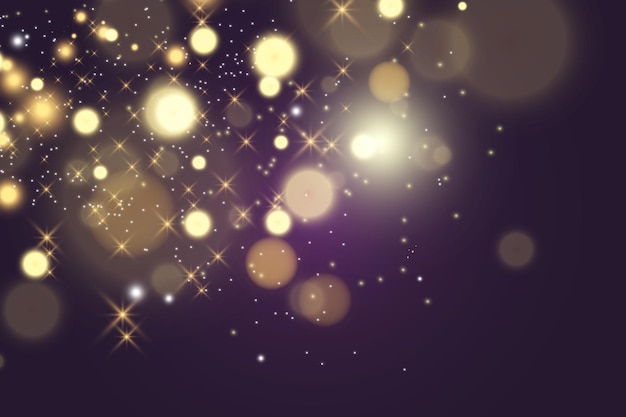 Brilliant gold dust vector shine Glittering shiny ornaments for background Vector illustration