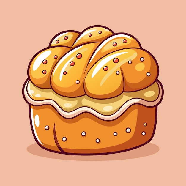 Vector brioche premium design food vector illustration