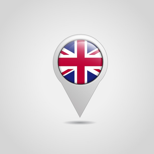 British flag navigation icon vector