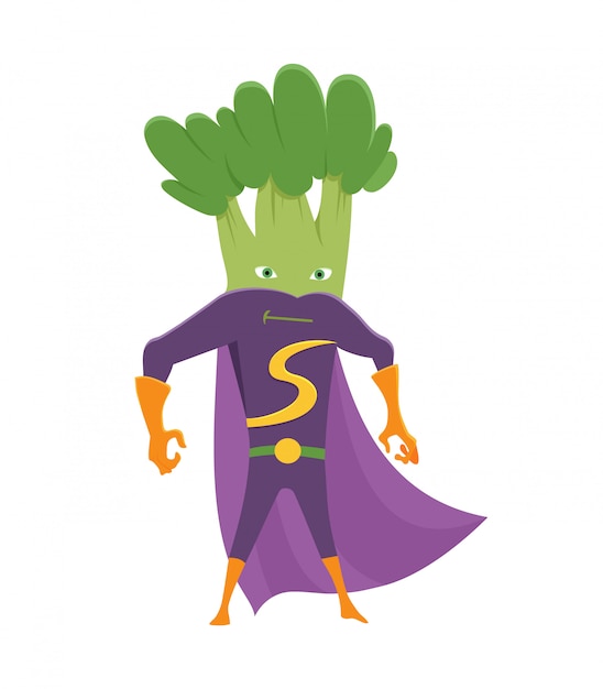 Broccoli superhero 