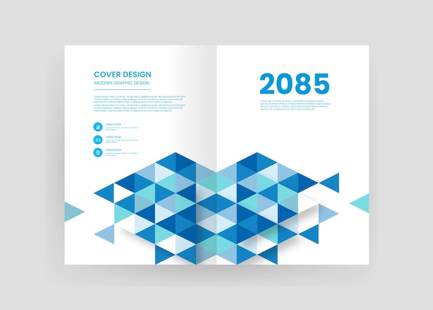 Brochure and book cover design template