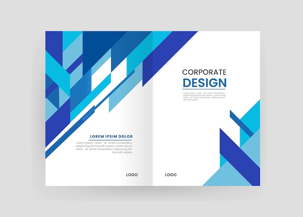 Brochure and book cover design template