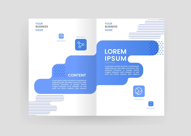 Brochure and book cover design template