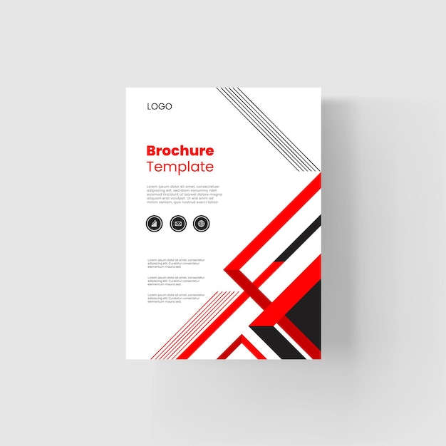 Vector brochure and book cover design template