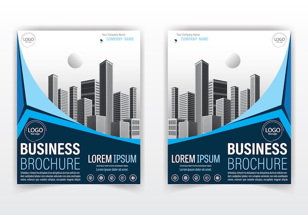 Brochure And Book Cover With Modern Motive