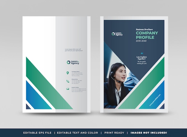 Brochure Cover Design or Annual Report and Company Profile Cover or Booklet and Catalog Cover