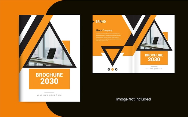 Brochure cover design template colorful modern corporate layout theme