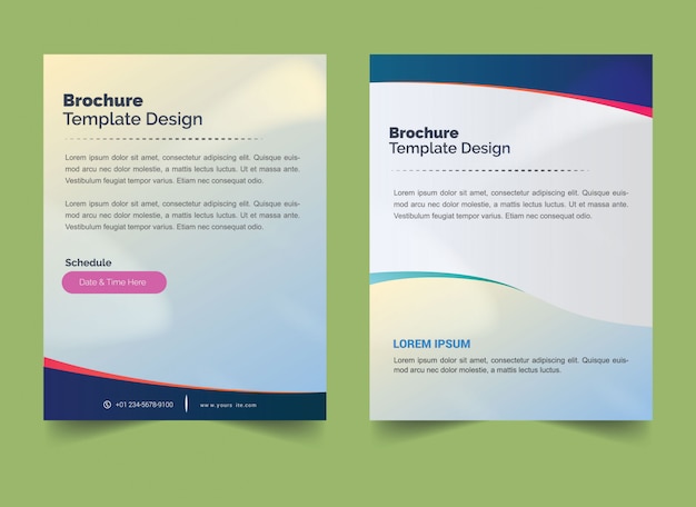 Brochure cover template