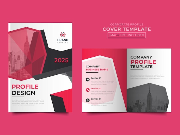 Brochure design company profile cover template