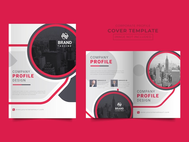 Brochure design company profile cover template